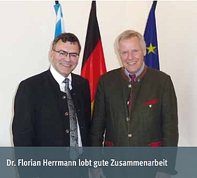 Dr. Florian Herrmann lobt gute Zusammenarbeit